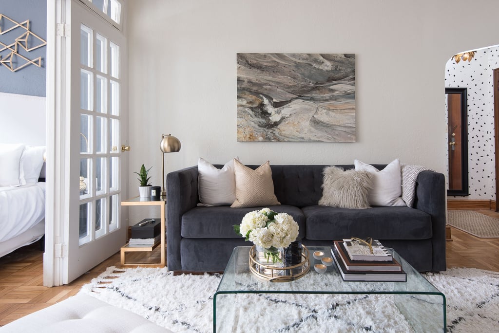 PS: When every dollar counts, where is it worth splurging?
SS: I always recommend spending the largest portion of your budget on the pieces you use most. Do you love lounging in front of the TV and binge-watching Netflix? Make sure you invest in a quality and comfortable sofa. Do you love entertaining and hosting dinner parties? Buy a quality dining table with comfortable chairs.