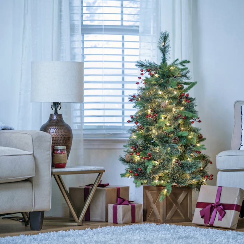 An Easy Tree: Holiday Living Pine Pre-Lit Traditional Slim Artificial Christmas Tree
