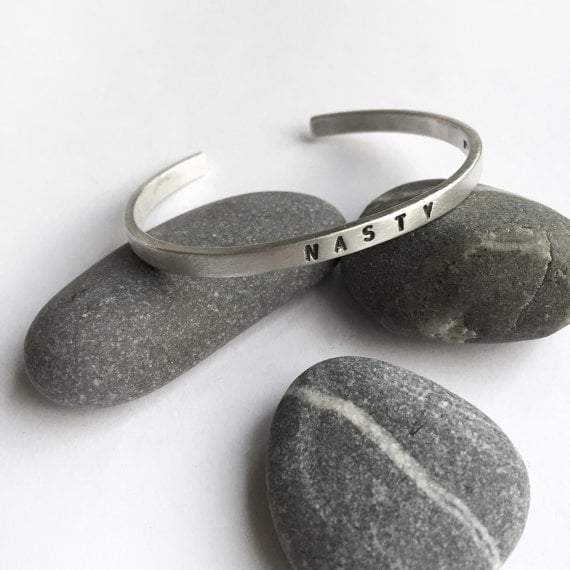 stamped cuff bracelet