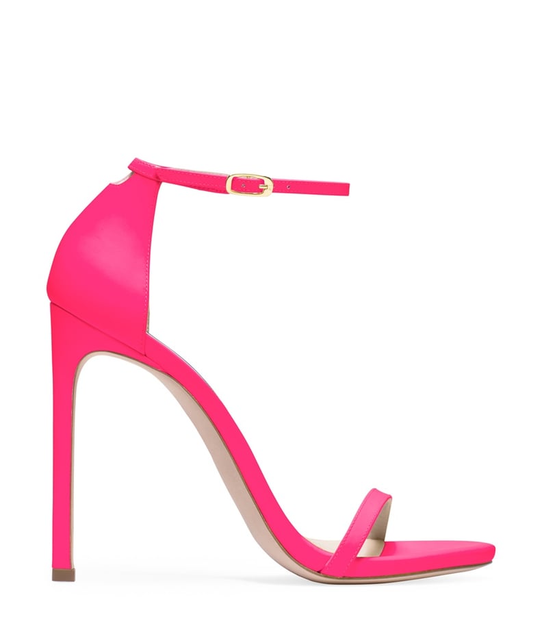 Stuart Weitzman The Nudist Heel in Neon Pink