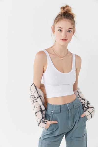 Out From Under Drew seamless ribbed cropped tank top