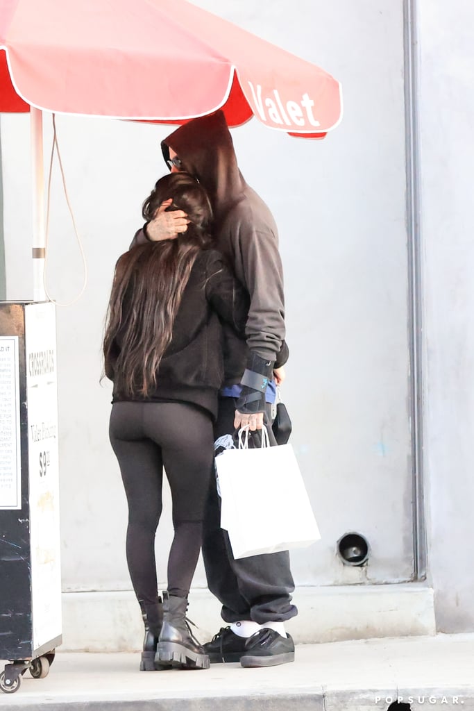Kourtney Kardashian Cuddles Up to Travis Barker in LA