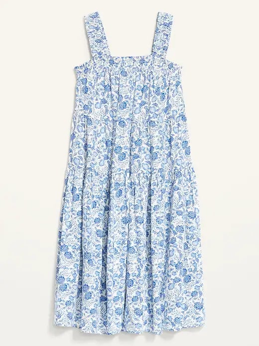 Old navy white dress with sale flowers