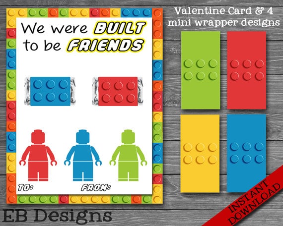 minifigure valentines
