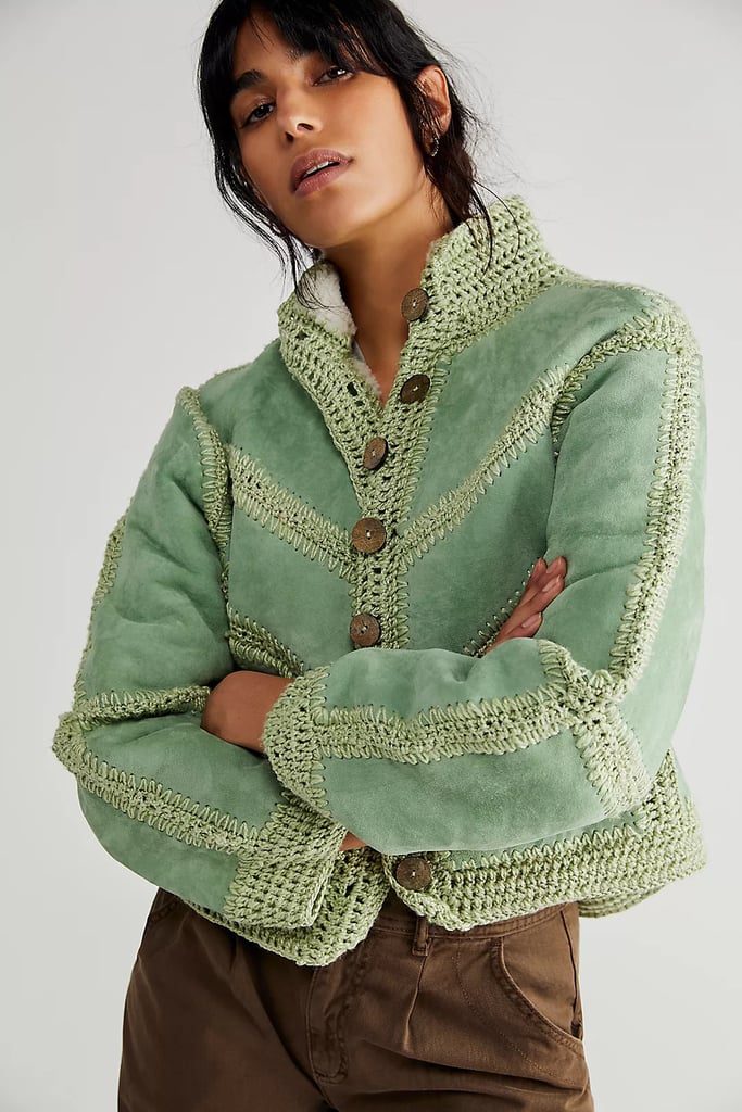 Free People Adele Crochet Jacket