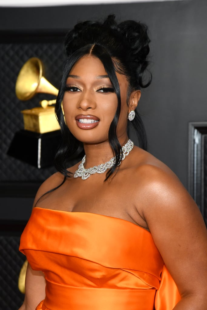 Megan Thee Stallion's '90s Hair and Makeup at Grammys 2021