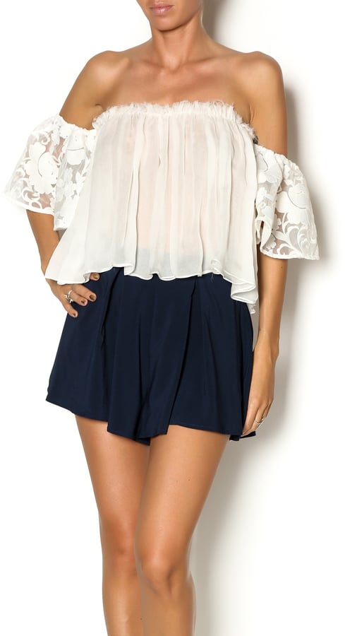 Just B Boutique Alexis White Top