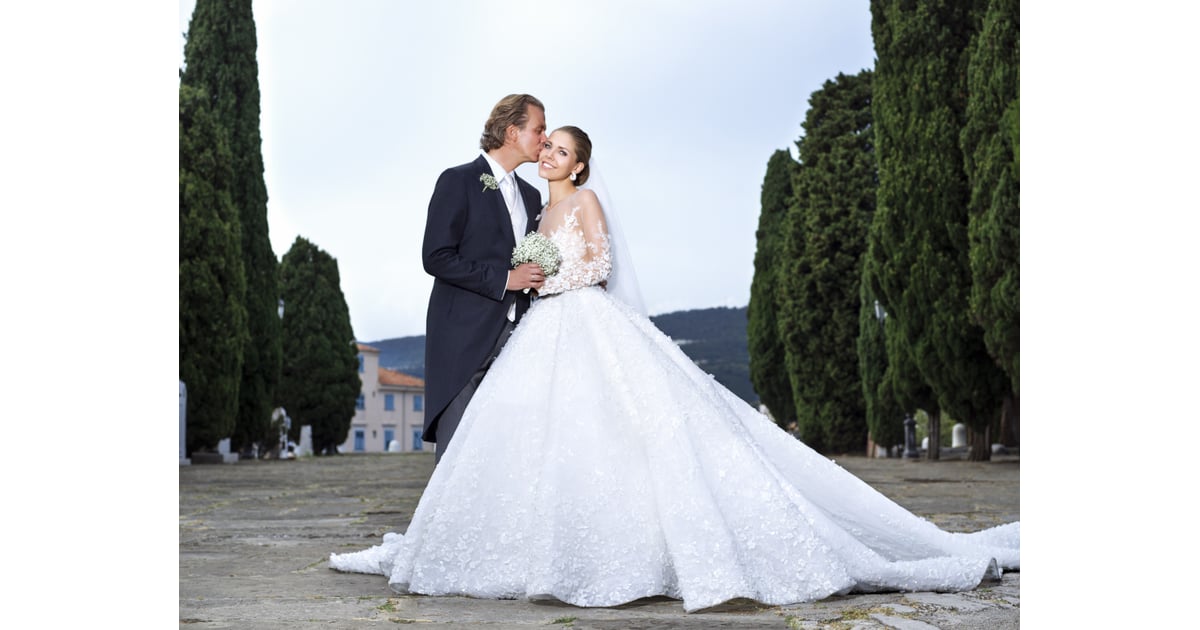 swarovski michael cinco wedding gown