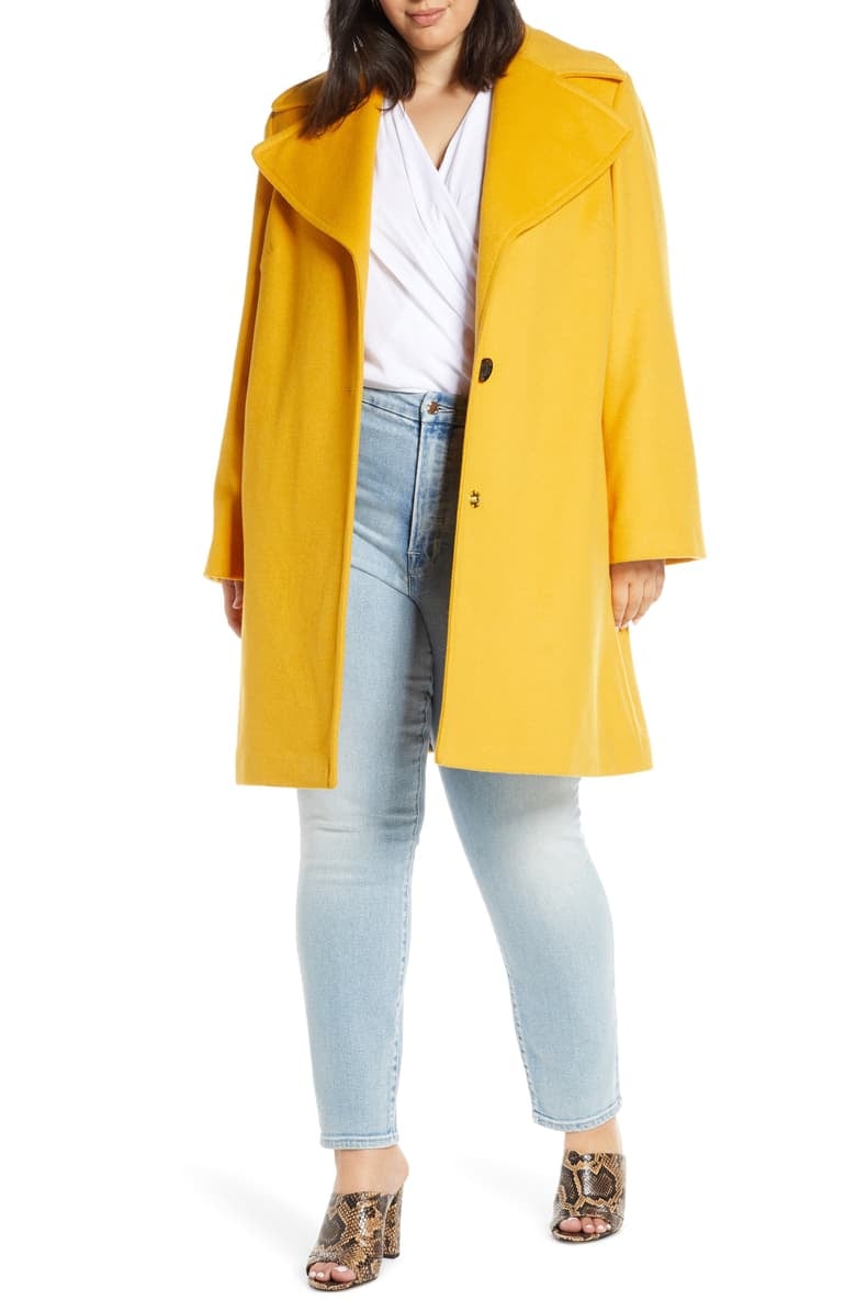 Sam edelman 2025 yellow wool coat