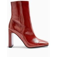 Topshop Halia Square Toe High Heel Boots