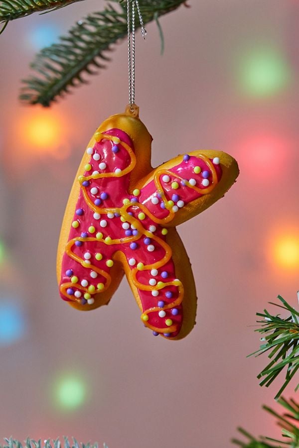 Donut Letter Christmas Ornament