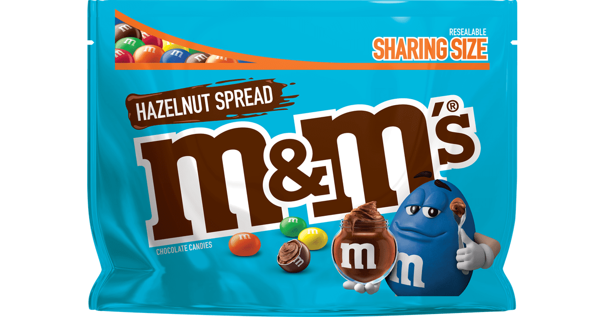 Hazelnut Spread Resealable Sharing Size | M&M's Hazelnut Spread Candies ...