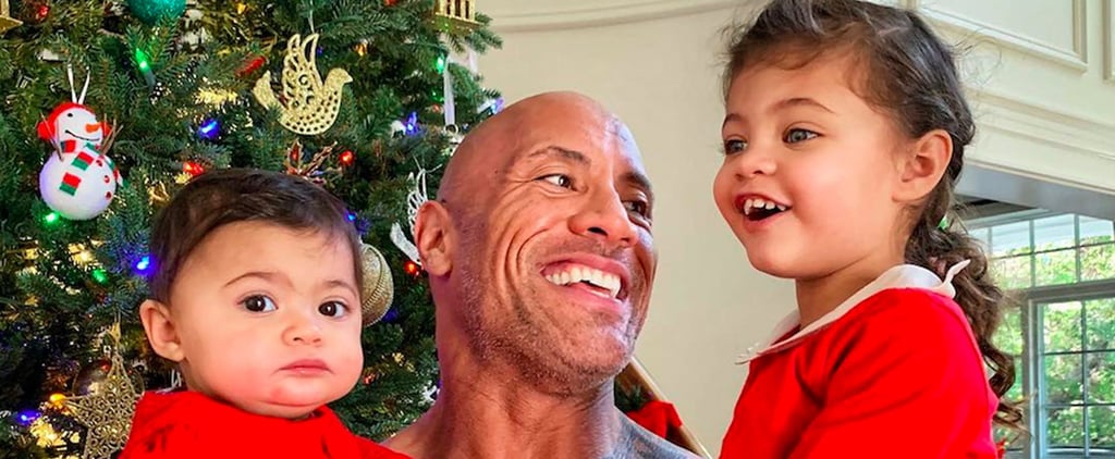 Dwayne Johnson's Christmas Photo With Daughters 2018