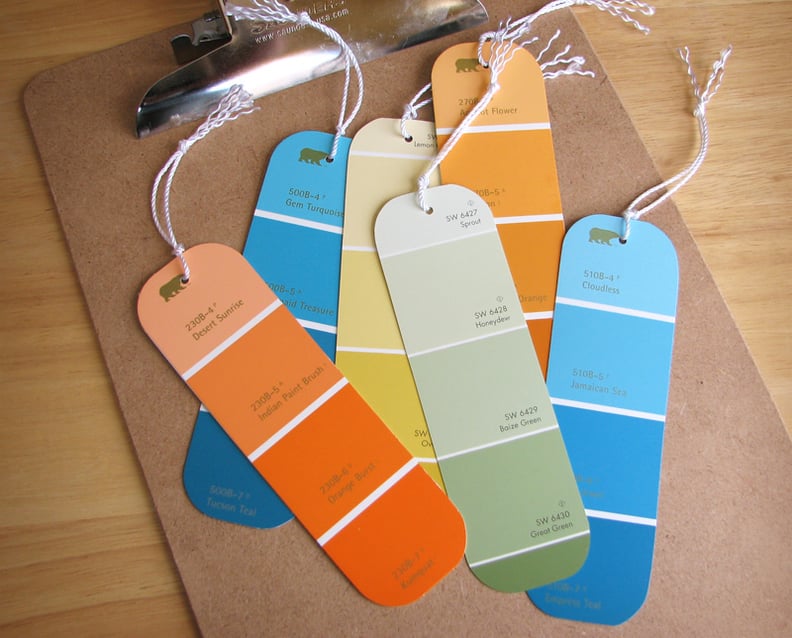 Paint Chip Bookmarks