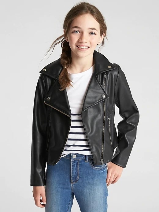 Gap boys cheap leather jacket