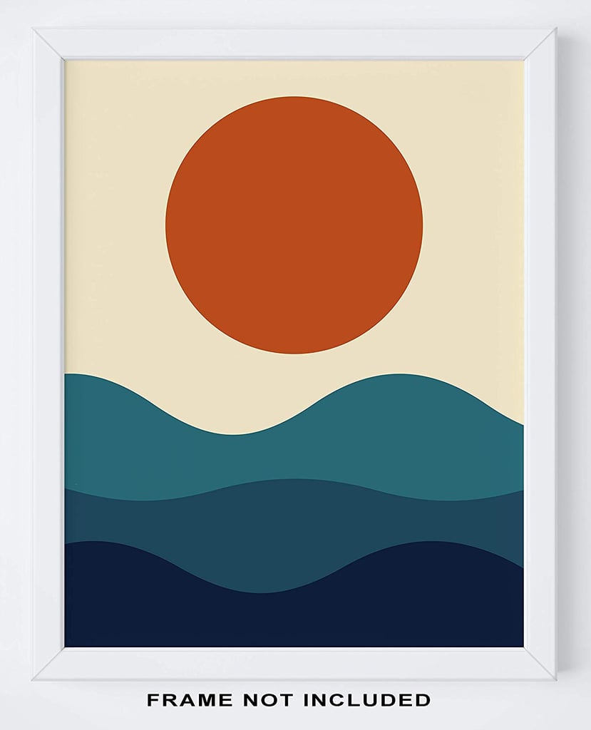 Abstract Geometric Sunrise And Sunset Wall Art Print