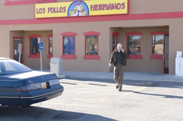 For those who haven't watched Breaking Bad, Los Pollos Hermanos is a fictional chicken joint owned by a major meth distributor.