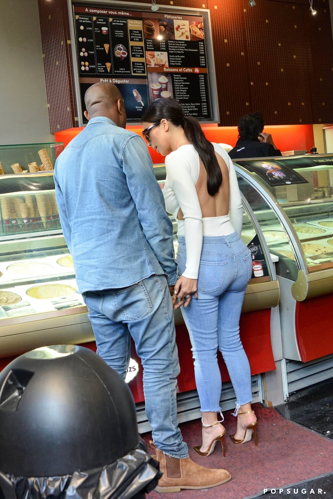 Kim Kardashian and Kanye West in Paris Before Wedding