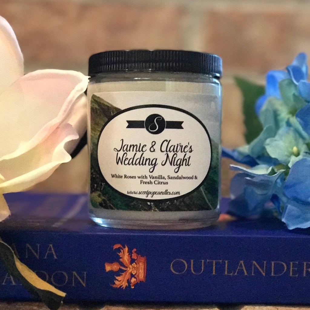 Jamie and Claire's Wedding Night candle ($16) with notes of white roses, vanilla, citrus, and jasmine.