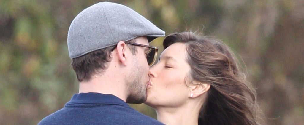 Justin Timberlake and Jessica Biel Kissing November 2016