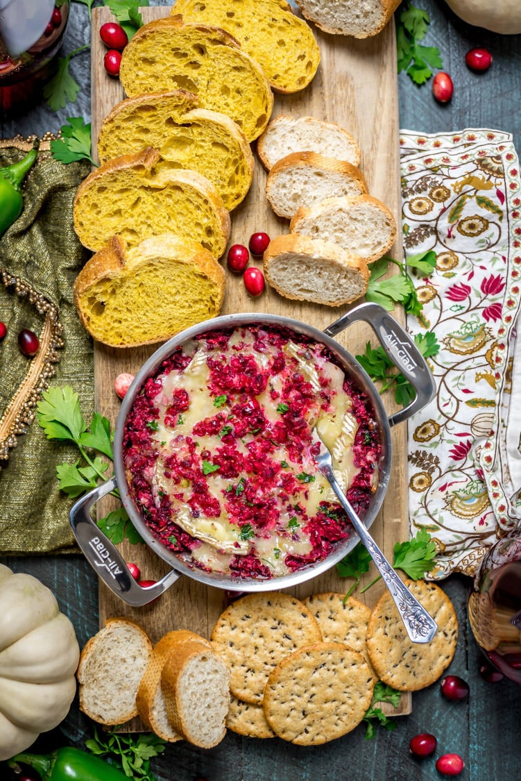 Cranberry-Jalapeno Baked Brie Dip