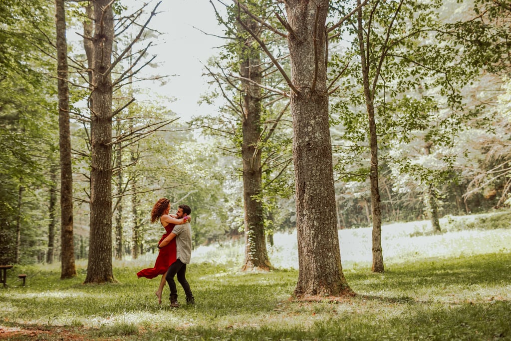 Romantic Forest Engagement Shoot