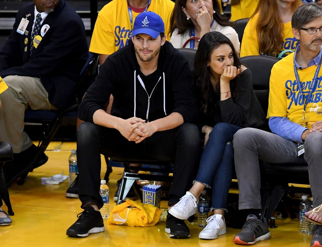 Ashton Kutcher and Mila Kunis at the 2016 NBA Finals Photos