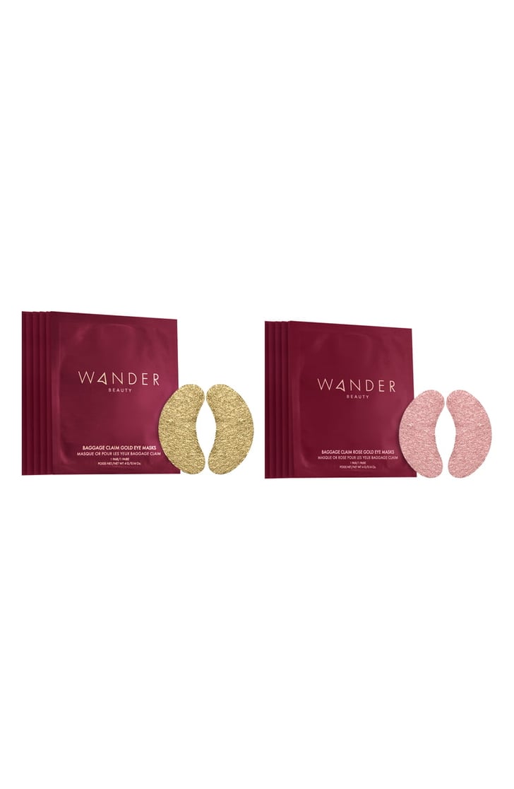 Wander Beauty Baggage Claim Gold & Rose Gold Eye Mask Set Best Beauty