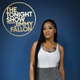 Keke Palmer Styled a Sheer Metallic Dress With Clear Heels For "The Tonight Show"