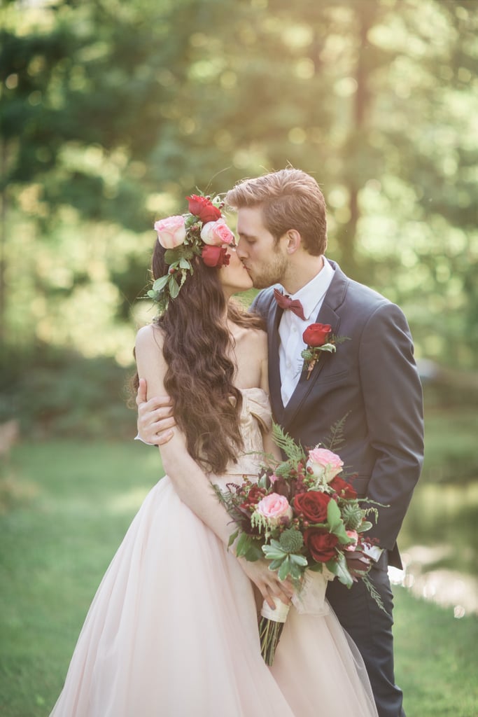 Woodsy Pink Bohemian Wedding