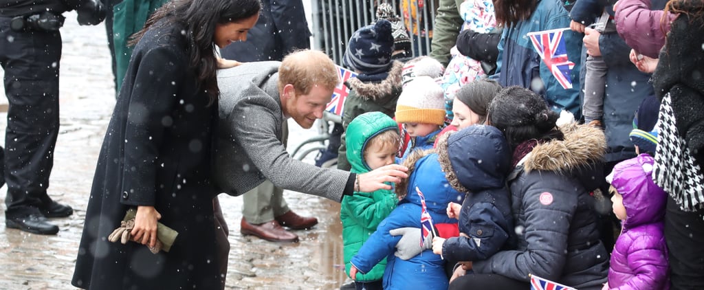 Meghan Markle and Prince Harry Brave the Snow to Meet Adorable Toddlers in Princess Dresses