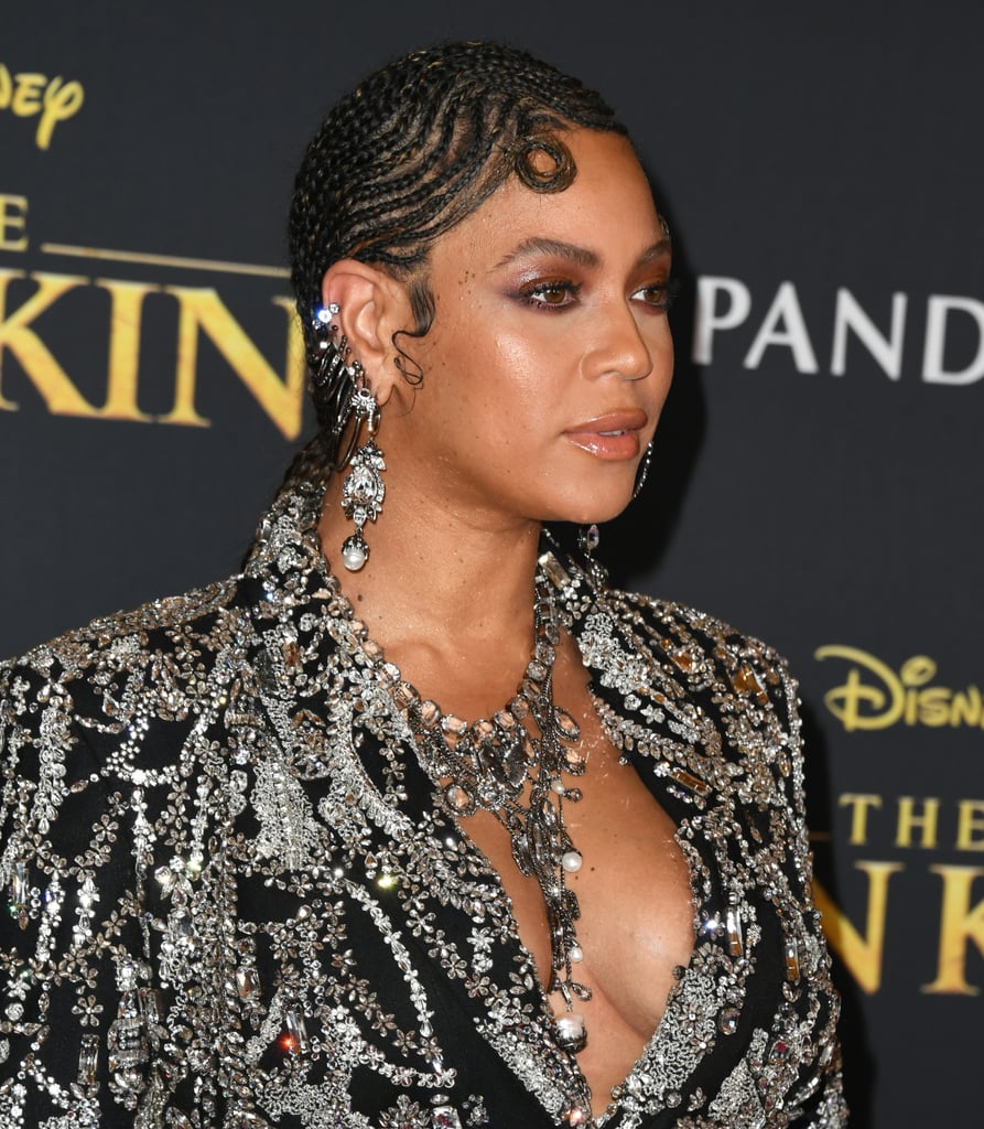 Beyoncé's Braided Fingers Waves at The Lion King Premiere