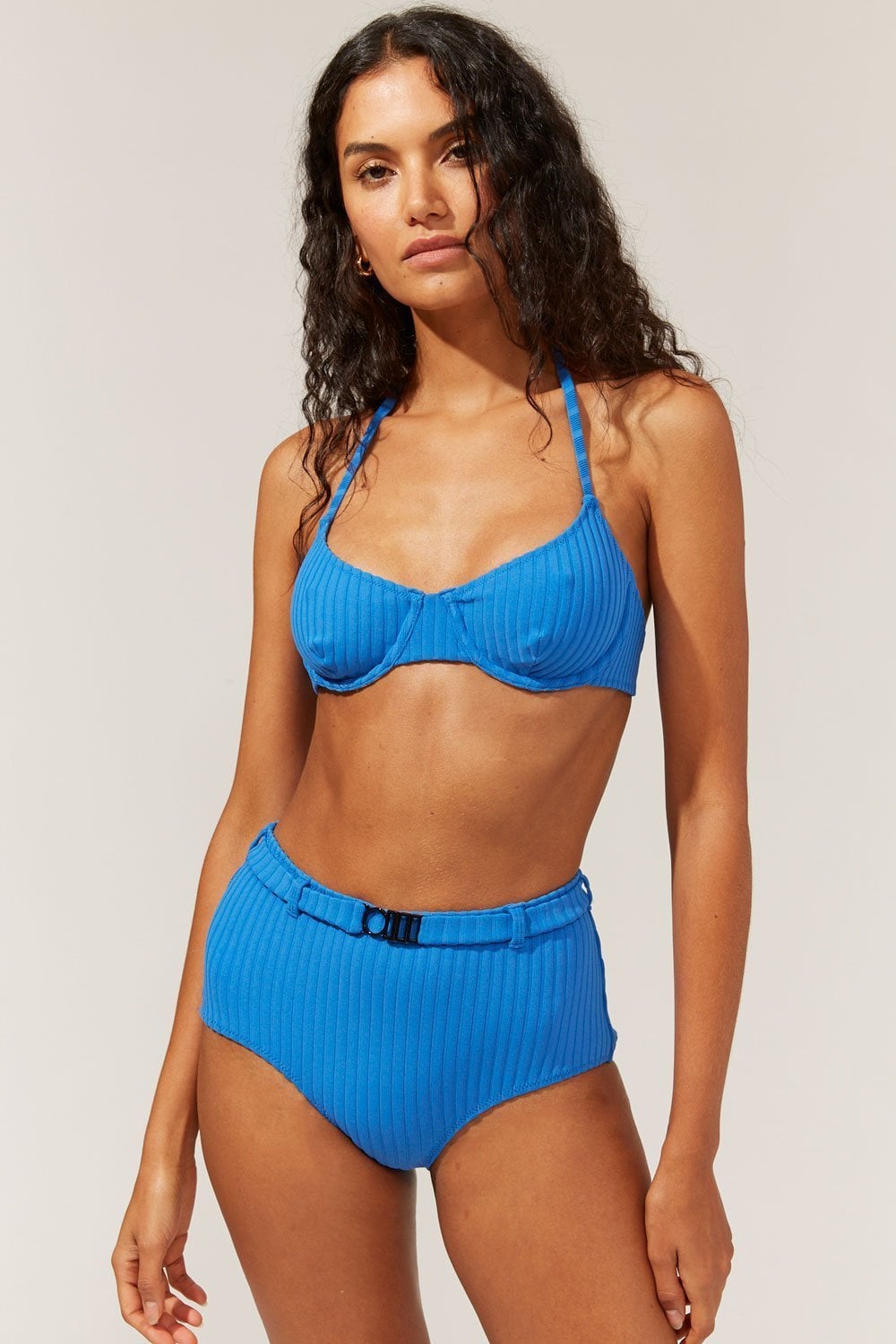 Solid & Striped® Lulu Triangle Bikini Top in Colorblock Stripe