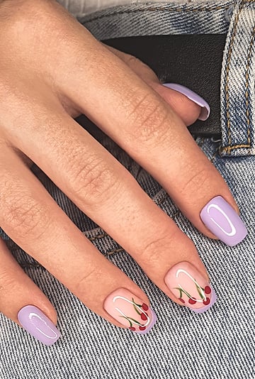Cherry Nails Designs For Your Next Manicure