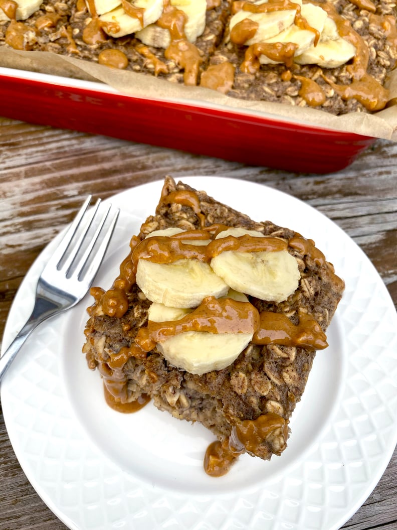 High-Protein Peanut-Butter Banana Baked Oatmeal