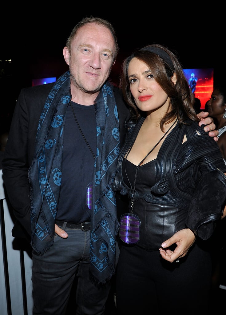 Salma Hayek and Francois-Henri Pinault attended the show on Saturday.