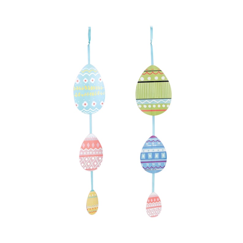Vertical Hanging Strand of Three Easter Eggs