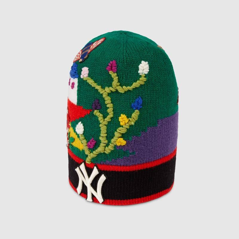 Gucci Wool Hat With NY Yankees Patch