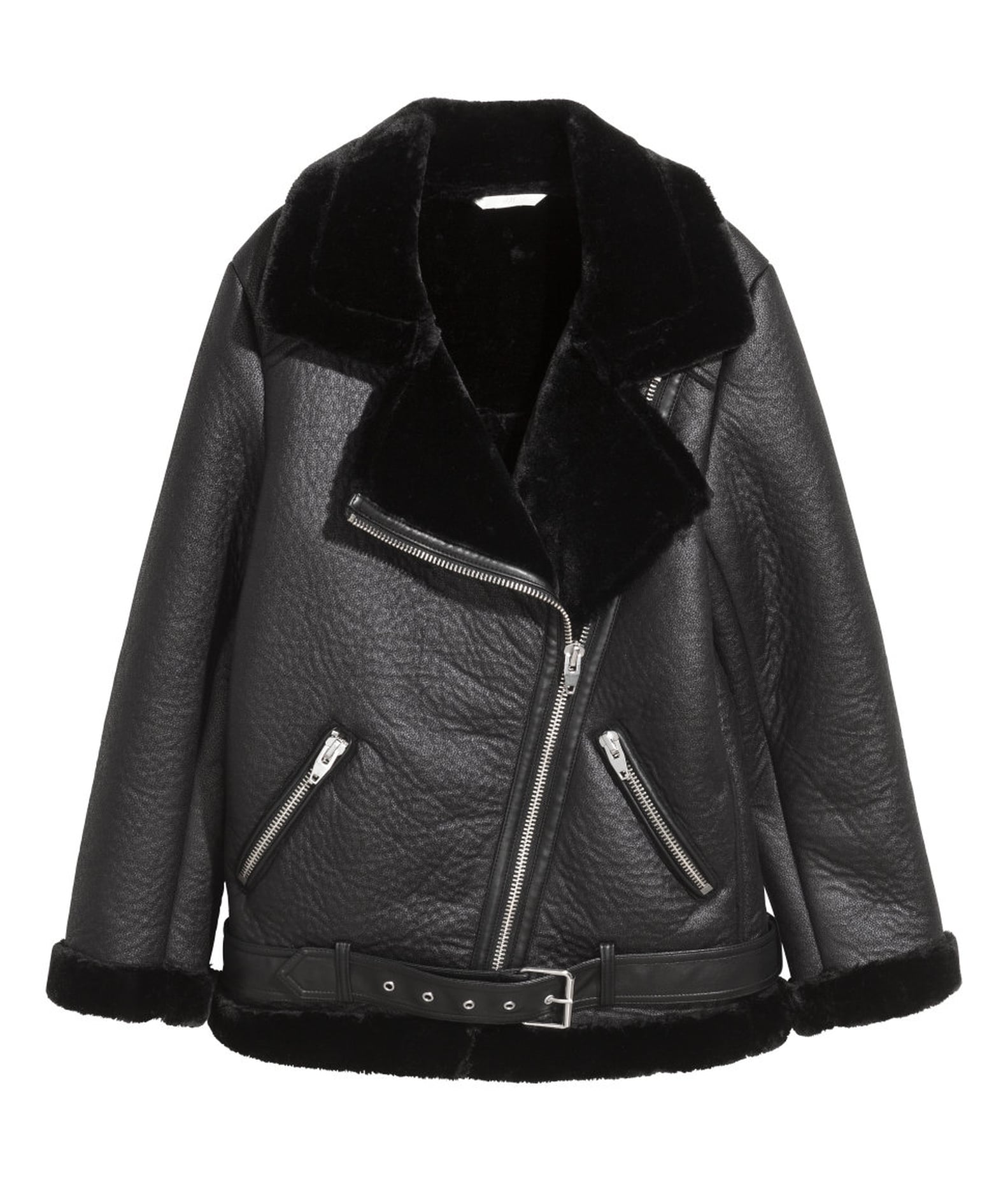 H&M Leather Jacket | POPSUGAR Fashion