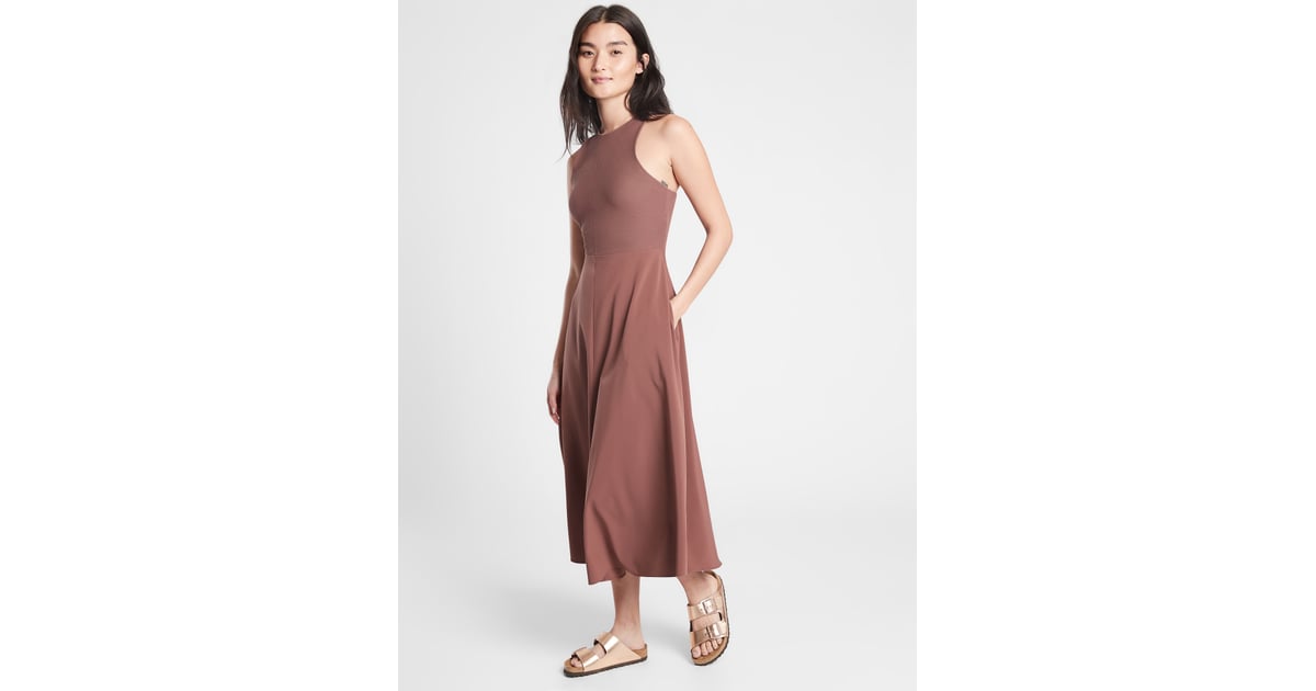 Athleta Winona Midi Support Dress The Queen's Gambit Style Athleta