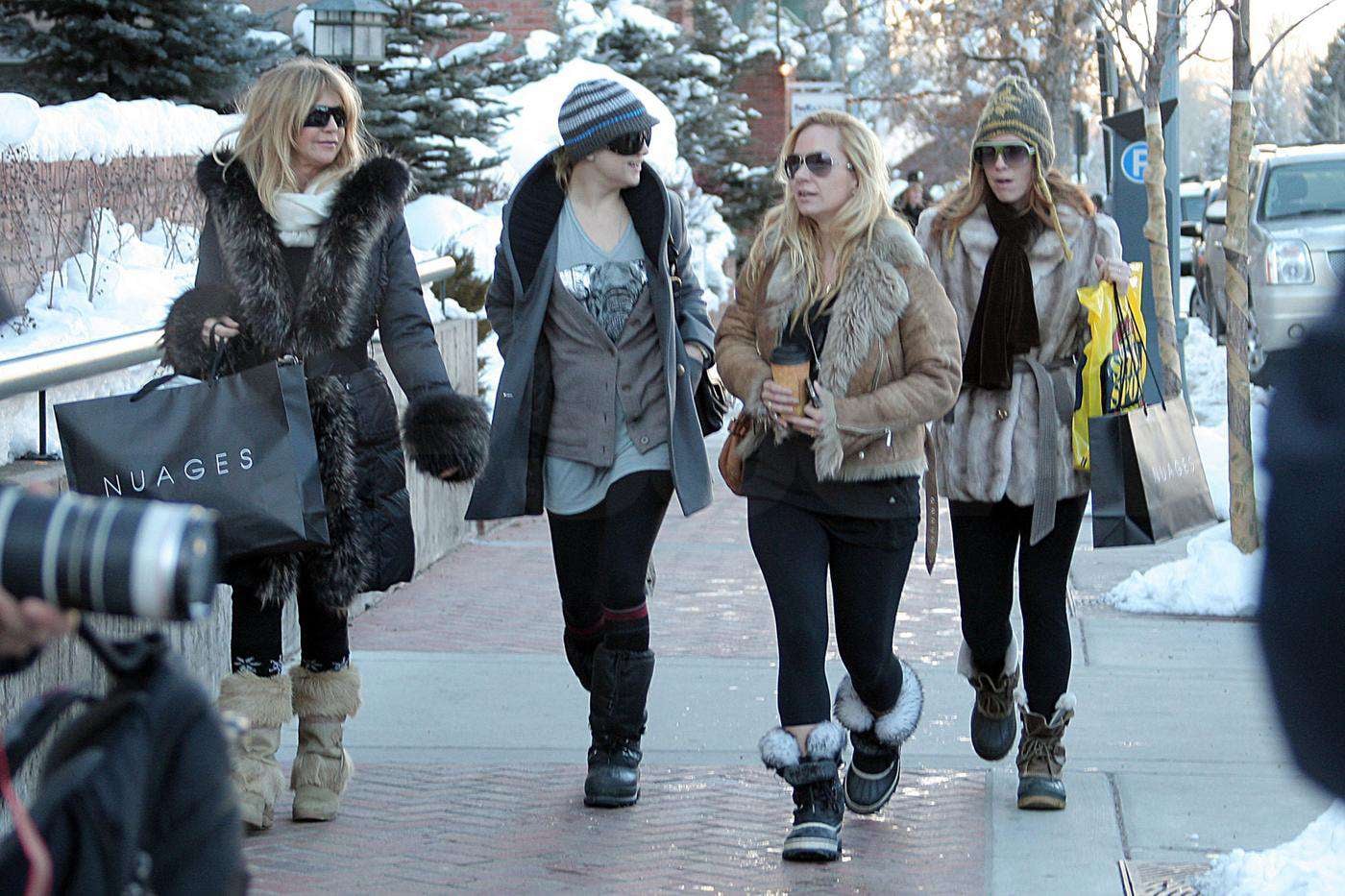 Kate, Goldie and Ryder in Aspen