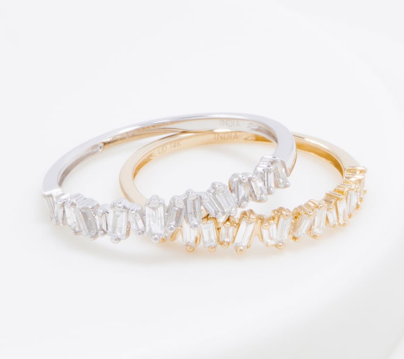 Affinity 14K Gold Mixed Baguette Band Ring
