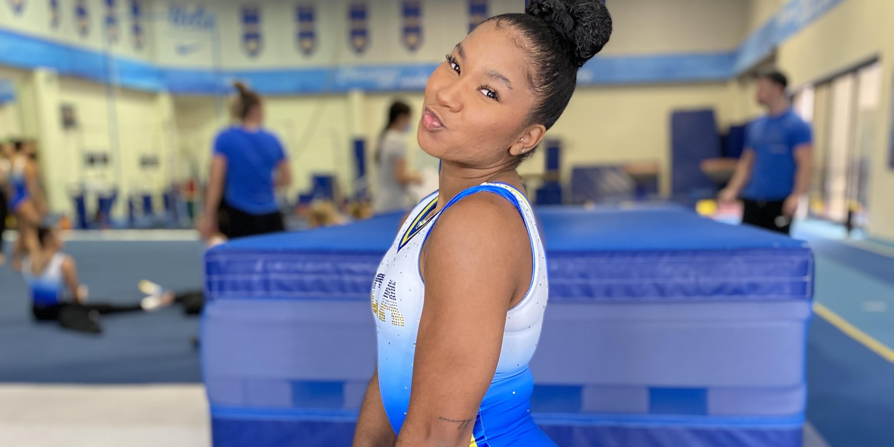 Jordan Chiles's First UCLA Gymnastics Practice Video