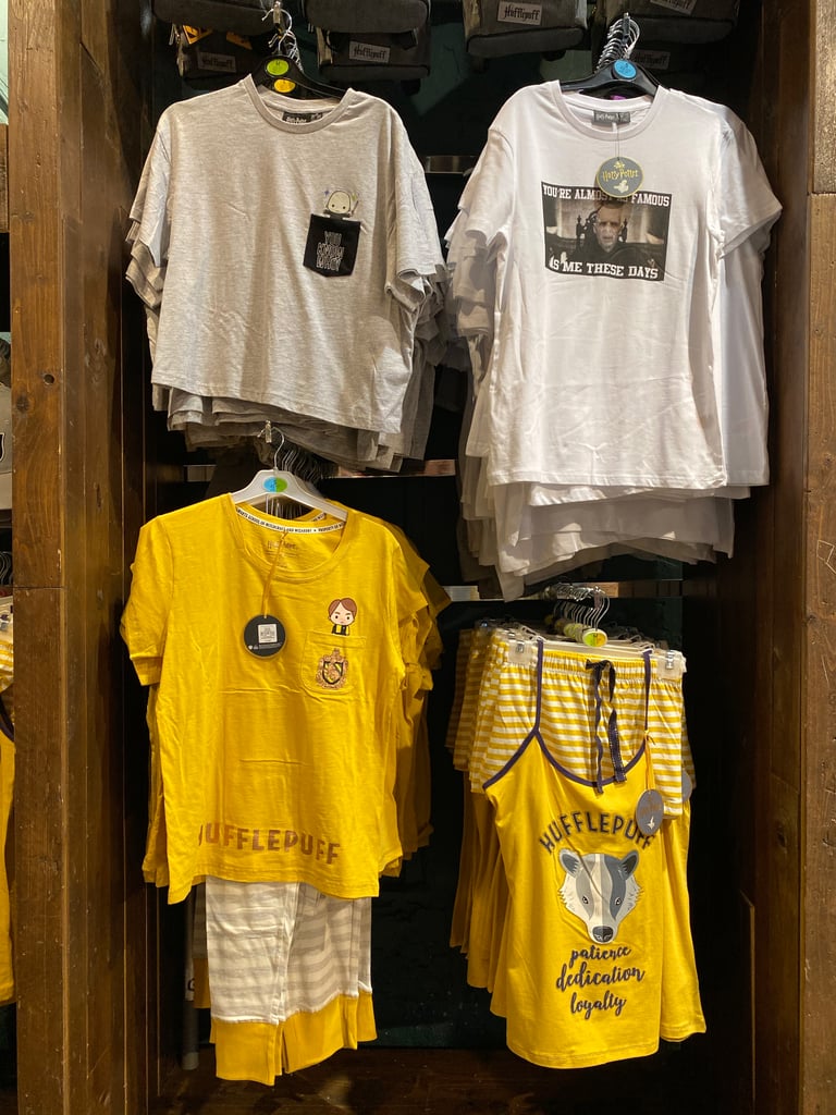 Hufflepuff PJs and Harry Potter T-Shirts