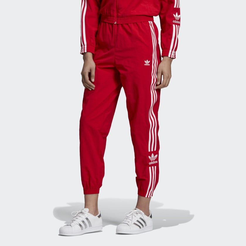 Adidas Track Pants — Red