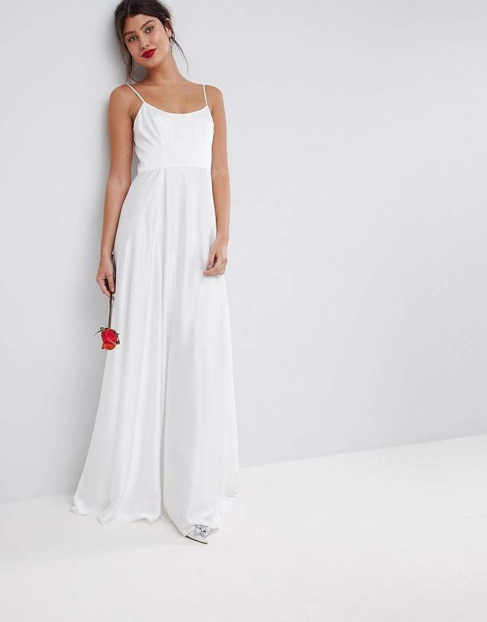 Asos Bridal Maxi Dress With Square Neck Wedding Dresses Under 100