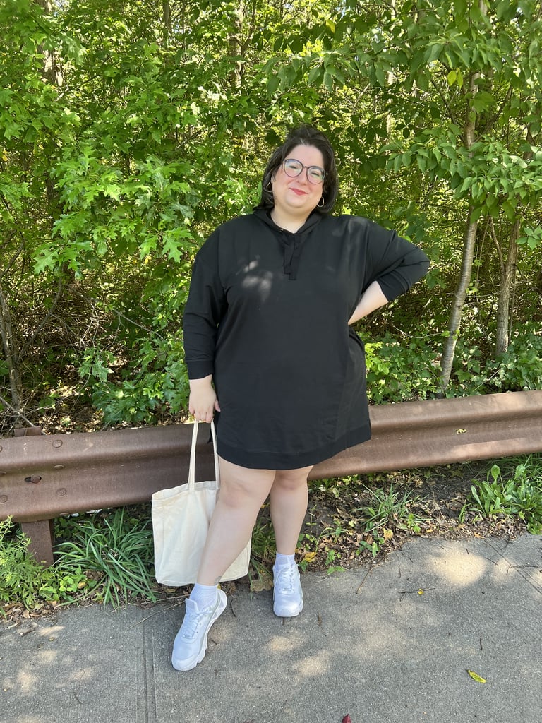 Mini sweatshirt dress sales