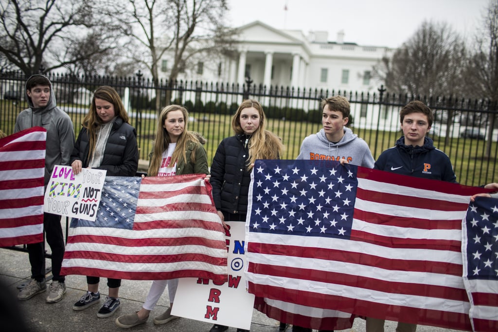 Gun Control Protest Outside White House Feb. 2018