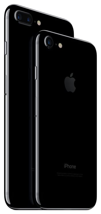 Jet Black iPhone 7 and iPhone 7 Plus