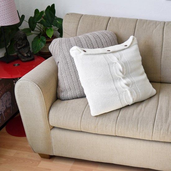 No-Sew Sweater Pillow